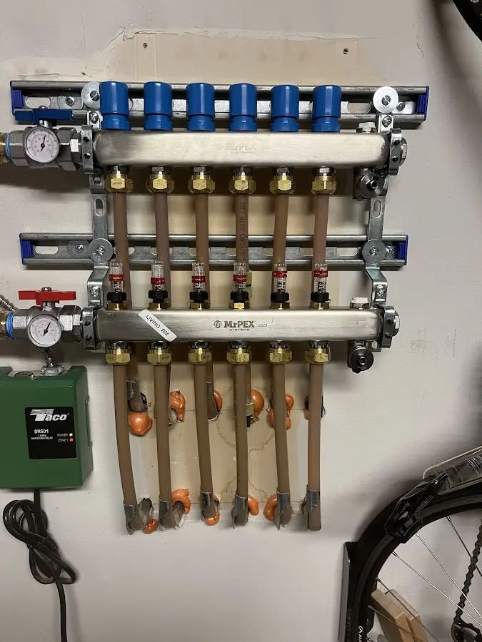 Plumber performing Gas Leak Detection at a residential property in Troy